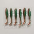thumbnail image 2 of 6.7Cm/2.3G 6Pcs Fishing Lure Soft Plastic Paddle Tail Swimbait Bass Wobblers, 2 of 8