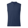 thumbnail image 4 of Xdegoge Cotton Linen Sleeveless Shirts for Women Casual V Neck Henley Blouses Summer Tank Tops Lightweight Breathable Relaxed Fit Tunic Shirts with Buttons, 4 of 4
