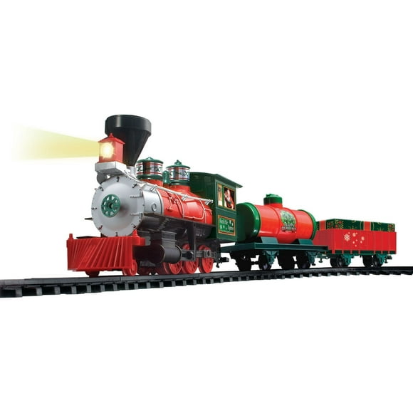 EZTEC BATTERY OPERATED G-GAUGE NORTH POLE EXPRESS CHRISTMAS TRAIN SET (28PCS TRAIN SET)