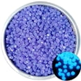 thumbnail image 3 of Tuvgenk Glow Pebbles Garden Decor Luminous Bright Walkway Stone Light Decor Patio Pool Aquarium Purple Plastic, 3 of 5