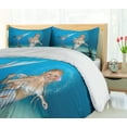 thumbnail image 5 of Ambesonne Mermaid Duvet Cover Set, Tropic Ocean, 2-Calking, Sea Blue Navy, 5 of 7