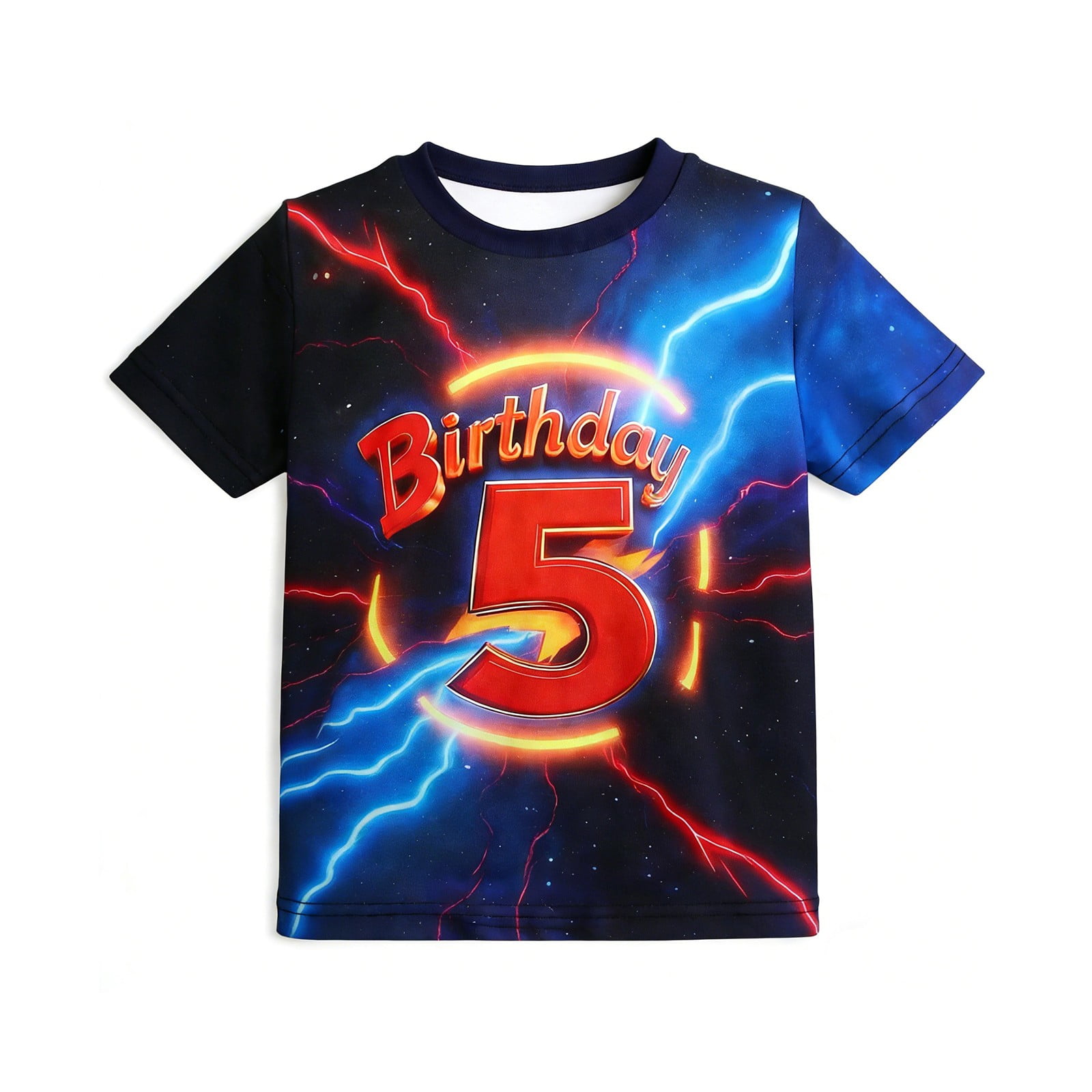 LRen Toddler Boy Tops 5t Boy Cartoon Printed Crew Neck Short Sleeve Shirts Boys Summer Tops Everyday Boys Tops Tees & Blouses