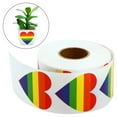 thumbnail image 3 of Abbracc 4x500x/Roll Rainbow Heart Sticker Valentine'S Day Sealing Labels Self Adhesive 4 Pcs, 3 of 8