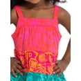 thumbnail image 3 of Wonder Nation Toddler Girls' Tiered Tank Top and Shorts Set, 2-Piece, Sizes 12M-5T, 3 of 7