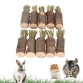 thumbnail image 4 of Conejo Masticar Palos, 10Pcs Zanahoria En Forma De Juguetes Para Hámster, Conejo Masticar Juguetes Para Los Dientes, Seguro Applewood Guinea Pig Masticar Palos Para, 4 of 7
