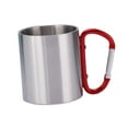 thumbnail image 4 of Taza de Camping con mango de gancho, taza reutilizable para beber, taza con mosquetón para mochilero Mango rojo, 4 of 8