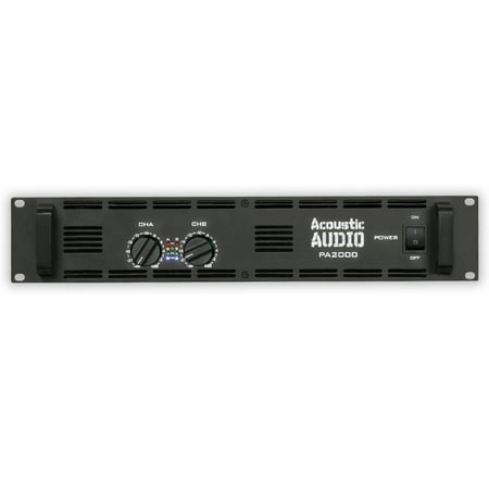 Acoustic Audio PA2000 Amp Two Channel 2000 Watt Pro Audio Power Amplifier PA DJ