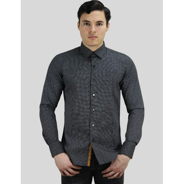 Camisa Formal Barabas Corte Slim Fit Manga Larga