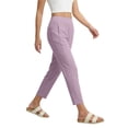 thumbnail image 5 of ClodeEU Women's Stretch 7/8 Yoga Pants,Comfortable Athletic Ankle Length Pants for Work Purple,Womens Plus XL, 5 of 6
