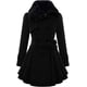 thumbnail image 1 of Abrigos de invierno para mujer con forro de sherpa, gabardina cruzada, abrigo largo de cuello alto con bolsillos, abrigo de invierno con cinturón, 1 of 5