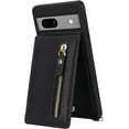 thumbnail image 6 of for Google Pixel 7 Case with Card Holder for Women,Pixel 7 Phone Case Wallet with Strap Credit Card Slots Crossbody with Kickstand Zipper Shockproof Case for Pixel7 - Black, 6 of 12
