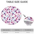 thumbnail image 6 of Pioneer Flower Floral Print Pattern Round Fitted Tablecloth with Elastic Edge,Dining Table Cover Waterproof,Outdoor Round Tablecloth for Camping,Dining,Indoor and Outdoor, 6 of 7