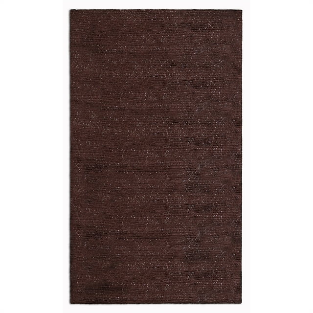 Global Furniture USA Luna Solid Color Dark Brown 8x10 Rug