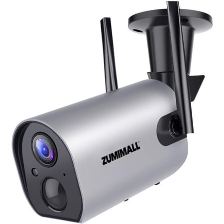 Wireless Outdoor WiFi Security Camera, Rechargeable Battery-Powered Home Security Camera, 1080P Night Vision/Waterproof, PIR Motion Detection, 2-Way Audio, Compatible with Cloud Storage/SD Slot