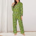 thumbnail image 2 of Fotbe African Animals 1 Pattern Long Sleeve Pajama Set for Women,Sleepwear Set,2-piece Loungewear Set,Soft PJs Comfy Nightwear with Pockets -Medium, 2 of 7