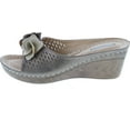 thumbnail image 2 of Gc Shoes Women's Sydney Rosette Slide Wedge Sandals, 2 of 7