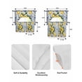thumbnail image 5 of Yellow Lemon Swag Kitchen Curtains Sets for Windows 24 Inch Length, Middle Century Blue Italian Textured Short Window Curtain Panels Swags Valances and Tiers 3 Piece Set for Cafe/Dining Room, 5 of 5