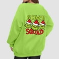 thumbnail image 4 of Xmas Crewneck Pullover Long Sleeve Funny Cute Womens Christmas Crewneck Sweatshirt 7-Green L, 4 of 5