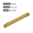 thumbnail image 2 of Polypropylene Rope Braid Cord 30M/98.5ft 1/4" Brown for Indoor Outdoor Camping Clothes Line, 2 of 6