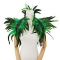 thumbnail image 2 of Chal alado de carnaval para mujer, accesorio de baile de fiesta ahuecado, protector facial de poliéster para mujer, 2 of 3