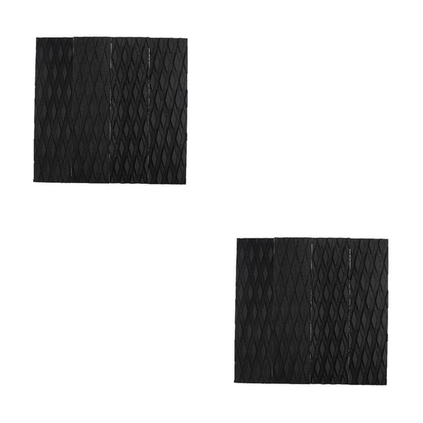 Advancent Alfombrilla de tracción antideslizante para Longboard Negro 2piezas