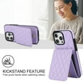 thumbnail image 3 of Crossbody Wallet Case Compatible for iPhone 16 Pro Max, RFID Blocking Protective Purse Case Cover with Card Slots Holder Kickstand Shoulder Strap Lanyard Magnetic Closure 6.9 Inch, Purple, 3 of 7