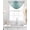 Grey, blue-green, variant on Teal Grey Ombre Sheer Waterfall Valance Curtains for Window, Farmhouse Gradient Minimalist Rod Pocket Sheer Topper Swag Curtains for Living Room, Kitchen 38.5"W x 47.2"L, 1 Panel