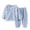 00-Light Blue2030, variant on Byoo Toddler Boy Cable 2 Piece Loungewear Outfit Long Sleeve Crew Neck Top Pants Homewear Set