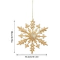thumbnail image 5 of 6PCS Christmas Party Decor Snowflake Ornaments Glitter Snowflakes Winter, 5 of 5