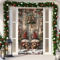 thumbnail image 4 of TanSiDing 3pcs Christmas Door Cover Santa Claus Holiday Decoration for Front Door Indoor Wall Party Festival Decor 35*71in, 4 of 6