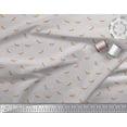 thumbnail image 2 of Soimoi Gray Rayon Fabric American Robin Bird Print Sewing Fabric BTY 56 Inch Wide, 2 of 3