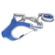 thumbnail image 2 of Conjunto de arnés y correa reflectantes para perros, chaleco ajustable para caminar con seguridad, diseño a prueba de fugas, azul grande, 2 of 8