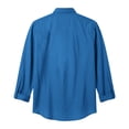 thumbnail image 5 of Men's Casual Stylish Short Sleeve Button-Up Solid Shirt Cotton Beach Shirts V-Neck Casual Button T-shirt Blue XXL, 5 of 5