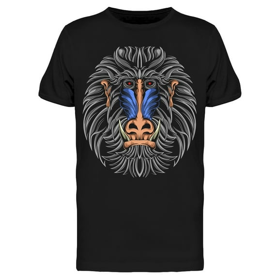 Monkey Art T-Shirt Men -Image by Shutterstock, Male Small