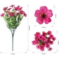 thumbnail image 7 of Sanmadrola Artificial Flowers for Outdoor Indoor Garden Home Decoration, Faux Flower Daisy with Eucalyptus Leaves Fake Plants Greenery Boxwood Porch Patio, 12 Bundles (Mix Pink Red Purple Yellow), 7 of 7