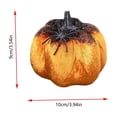 thumbnail image 3 of ShengapQ Flocked Velvet Pumpkin Figurines, Halloween Decor, Tabletop Ornaments, Glitter Pumpkin Centerpiece, Fall Decorations, Autumn Home Accents, 3 of 9