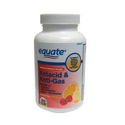 Equate Advanced Max Strength Antacid & Anti-Gas Fruit Chewables, 1000 mg, 90 Ct