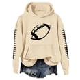 thumbnail image 2 of Kelon Game Day Hoodies Sweatshirts for Women Football Printed Graphic Shirt Pullover Long Sleeve Sweaters with Pocket Athletic Casual Trendy Clothes, XL, 2 of 4