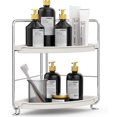 thumbnail image 1 of GHSDFBB Bathroom Organizers Countertop, 2-Tier Corner Shelf, Counter Organizers, Bathroom Storage, Makeup Cosmetic Perfume Vanity Organizers for Bathroom Washroom Kitchen Spice Rack, 1 of 7