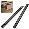thumbnail image 1 of Uxcell 1-Par de Deslizadores de Cajón de Cierre Suave, 11.8" Deslizadores de Cajón de Rodamiento de Bolas de Extensión Completa 2 Pliegue 55lb [Negro], 1 of 7