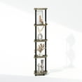 thumbnail image 6 of Furinno Turn n Tube 5 Tier 11.6 in x 57.7 in Particle Board French Oak Corner Bookcase, 6 of 6
