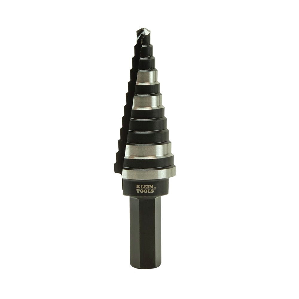 Klein Tools High Speed Steel Double Flute Step Drill Bit 1 pc.