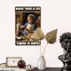 thumbnail image 5 of Letrero de hojalata de 20 x 30 cm "Donde hay vida hay esperanza", decoración de pared retro con texto "Girl Makes the Bread", pieza decorativa para habitación, bar o tienda., 5 of 8