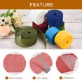 thumbnail image 4 of Uxcell Burlap Ribbon, Polyester Ribbon for Gift Wrapping Home Wedding Decor Red, 4 of 5