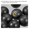 thumbnail image 5 of Uxcell Threaded Ball Knobs, 1.18Inch Dia M8 Female Thread Thermoset Ball Handles with Copper Thread Insert, Black 6 Pack, 5 of 6