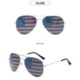 thumbnail image 3 of Paquete de 1 paquete de gafas de sol estilo aviador con la bandera estadounidense, accesorio patriótico para el 4 de julio, 3 of 6