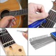 thumbnail image 3 of Guitar Saddle File Saddle Nut Slot Tool Guitar Bridge File Set For Guitar, Acoustic Bass, Ukulele Bass, 13 Needles Stainless Steel Buckle, Blue, 3 of 3