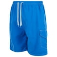 thumbnail image 2 of iBerryNY Mens Swim Trunks Adult Male Board Shorts Quick Dry, Cargo Pocket, Blue, X-Large, 2 of 4