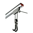 thumbnail image 4 of Rail Mount Bike Hoist ? Ceiling Storage Rack - Bicycle or Ladder Hoist with Rope and Pulley System Rubber Coated Hooks Lock Mechanism by RAD Cycle, 4 of 8