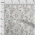 thumbnail image 2 of oneOone Silk Tabby Brown Fabric Floral Sewing Fabric By The Yard Printed Diy Clothing Sewing Supplies 42 Inch Wide, 2 of 4